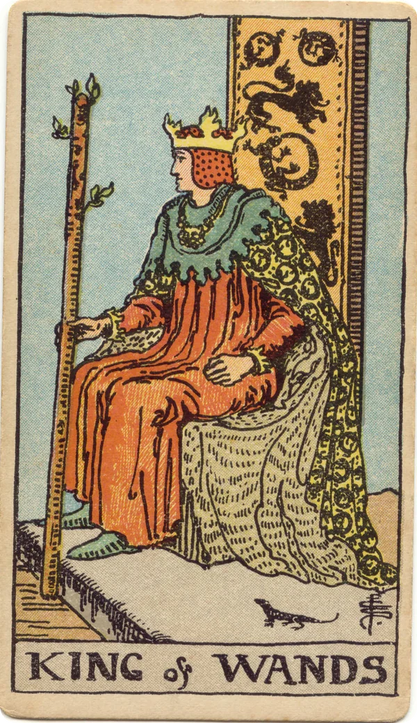 Король Жезлов, карта Таро из колоды Райдера–Уэйта 1909 года